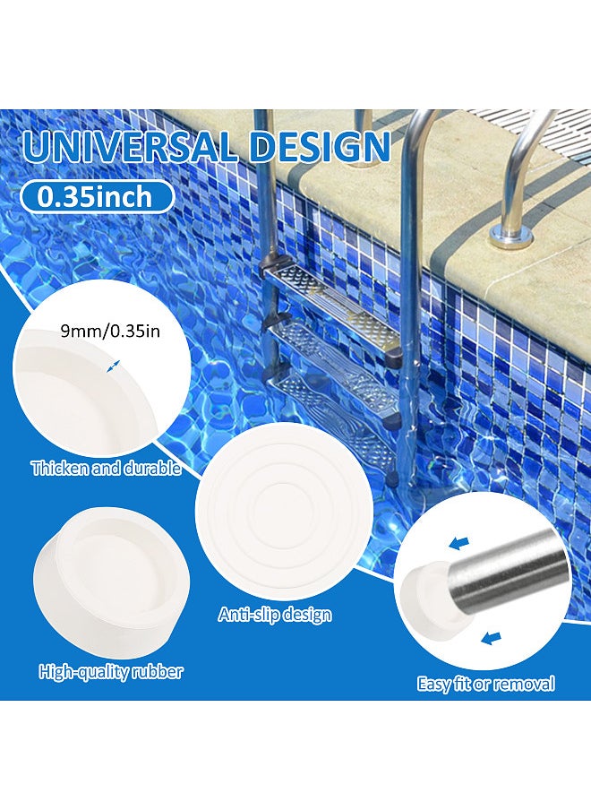 Generic - 2-Pack Outside Pool Ladder Bumpers for Inground Pool ,Pool Ladder Rubber End Caps Fit 1.9'' Standard Swimming Pool Ladder Tubing - Image 1