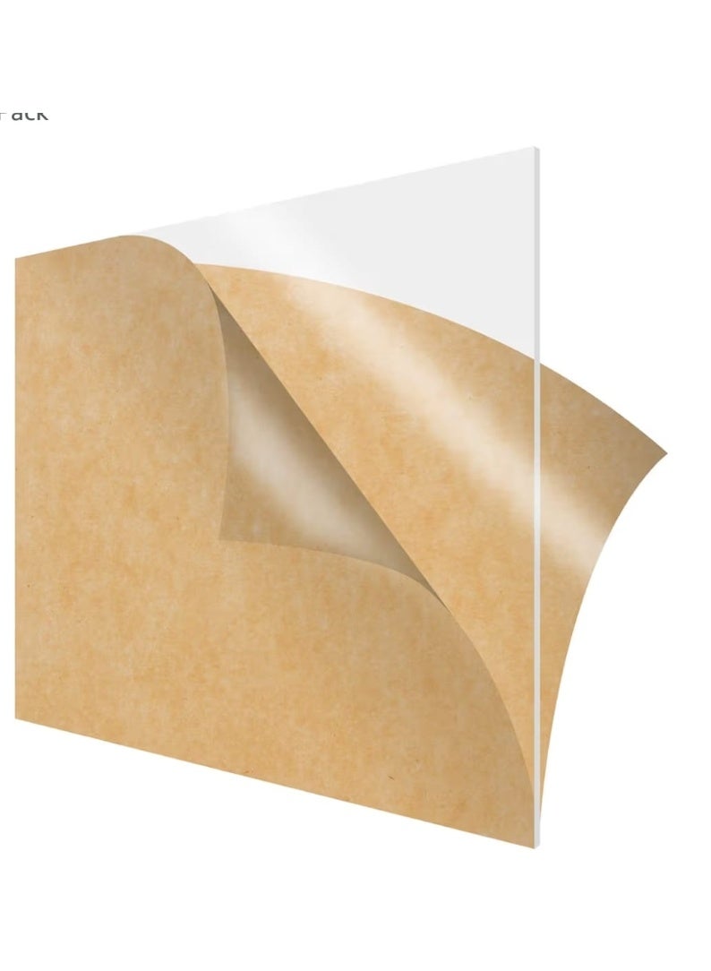 Acrylic Plexiglass Plastic Sheet (2 Piece), 3mm Thick Clear Cast Perspex Panel (18"x24") - Image 2