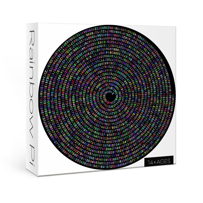 IdeaBazar Pi Day Puzzle for Adults 1000 Pieces Round Rainbow Jigsaw Puzzle Hard Impossible Puzzle by Number - Image 3