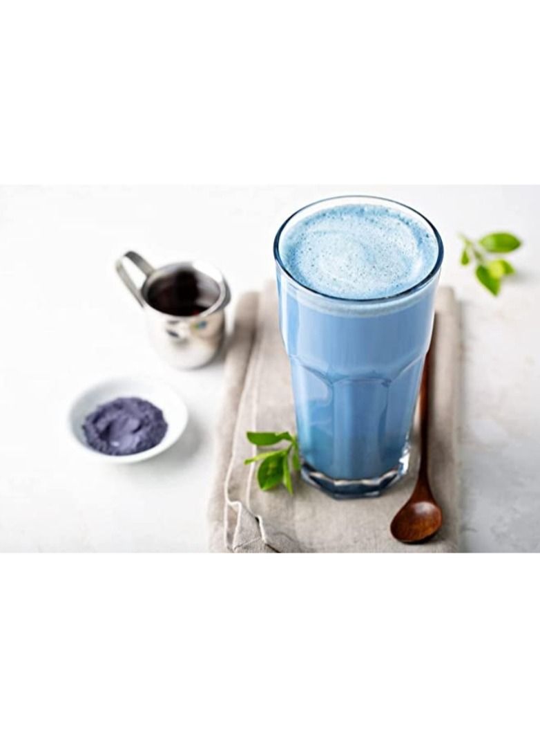 Blue Tea Butterfly Pea tree flower powder Thai Orchid Ternatea Herbal Rich in antioxidants natural food coloring Blue Latte Super Food 100g
