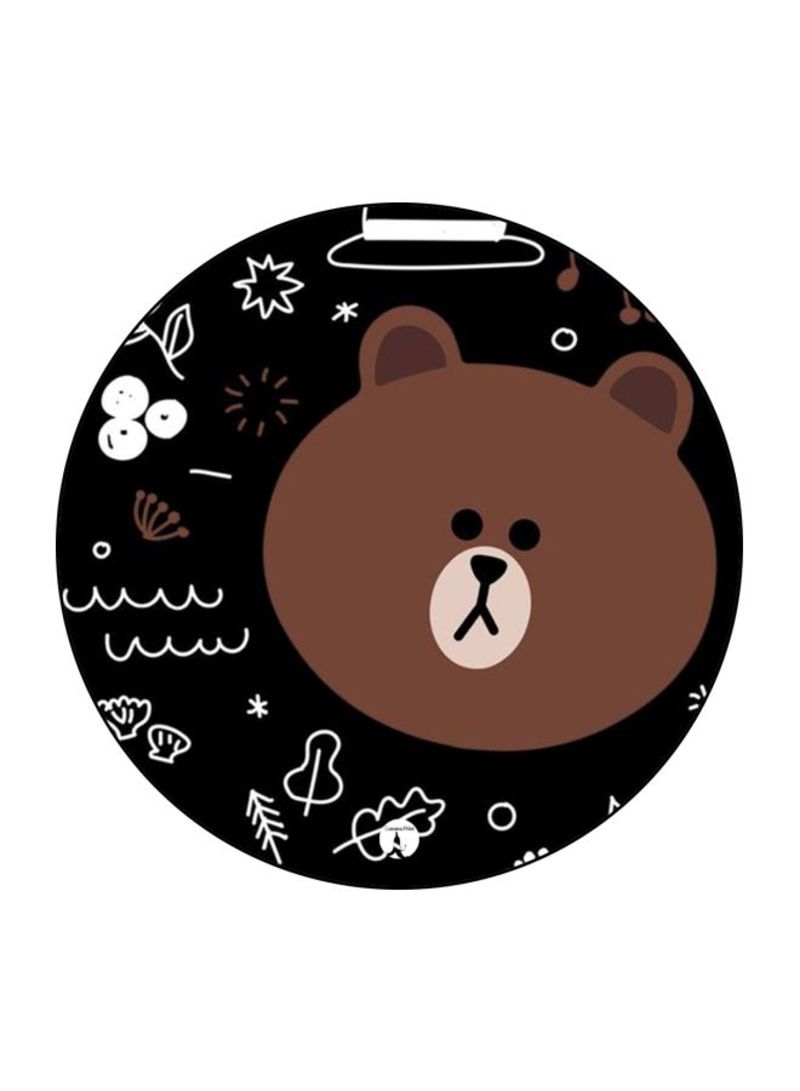 RKN Bear Printed Fridge Magnet  Black/Brown/White  - Image 1