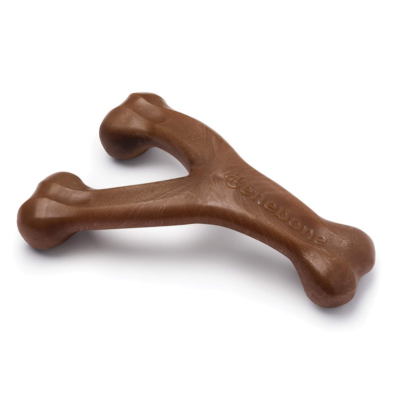 Benebone Wishbone Durable Dog Chew Toy for Aggressive Chewers, Real Peanut, Made in USA, Giant - Image 1