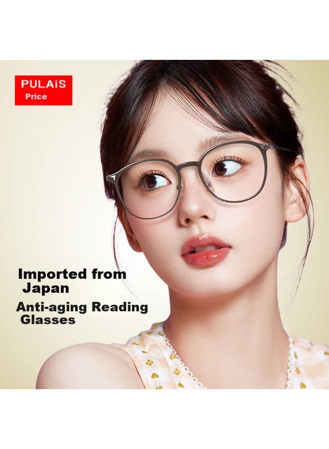 Pulais Reading Gl For Women, Imported Comfortable Anti-blue Light Stylish Elegant Middle-aged And Elderly Presbyopic Gl 01247 100 Degrees