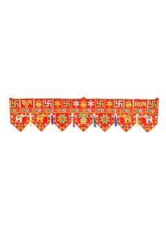 Pride Store Pride Store Handmade Shee Ganesha with Leaf Diwali Decoration Ganesha Bandarwal Hanging Door askhok Patti Design toran bandarwal 92 cm Length Bandarwal Toran Article C  - Image 2