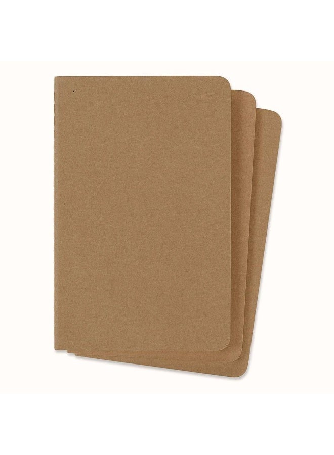 MOLESKINE Cahier Journal Pocket Size Ruled Pages Kraft Brown Cover 64 Pages - Image 3