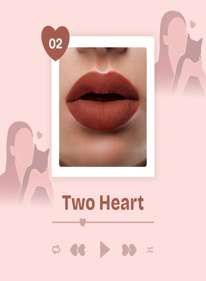 MARS Love Track Velvet Lip Tint (2.8ml) (TWO HEART) | Velvet Matte Finish | Non-Sticky & Lightweight | Highly Pigmented | Comfortable Wear | 6 Flattering Shades - Image 2