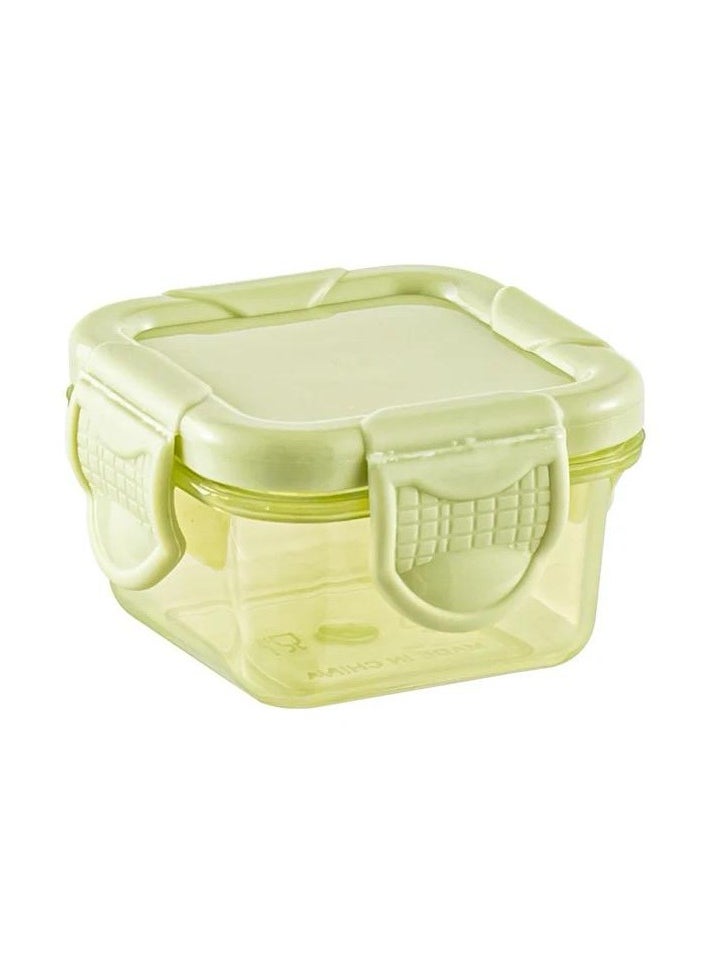 VIO - 6 Piece Plastic Reusable Small Food Storage Containers with Lids for Salad Dressing Container Mini Freshkeeping Box for Adults Kids 60 ML Capacity Multicolor - Image 1