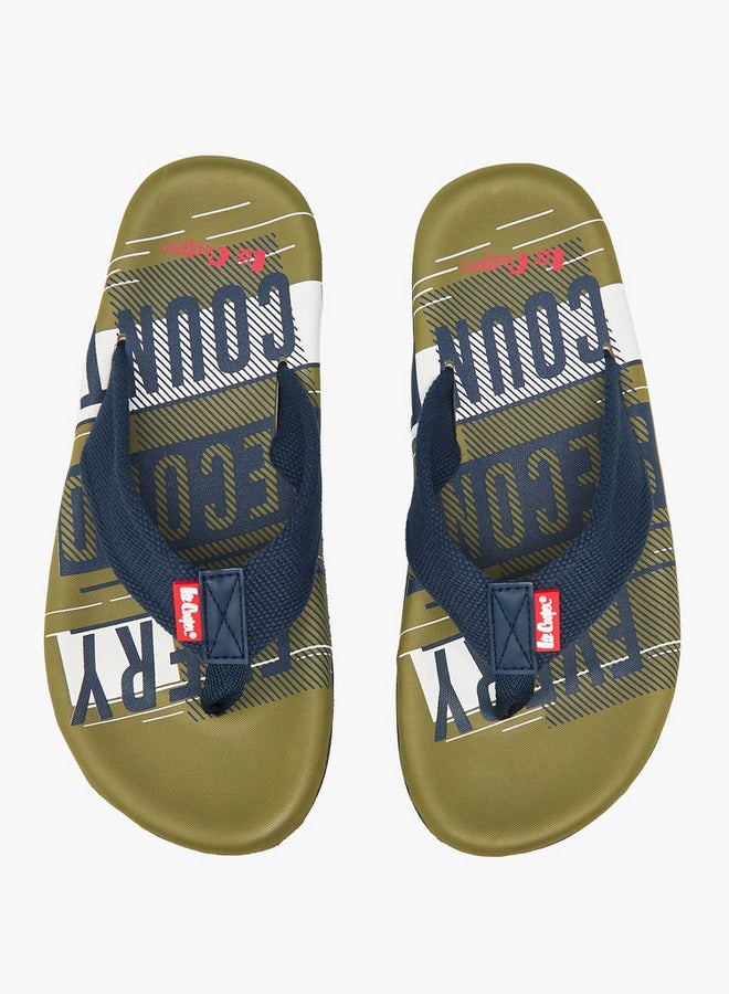 Lee Cooper Men Graphic Print Flip-Flops - Image 2