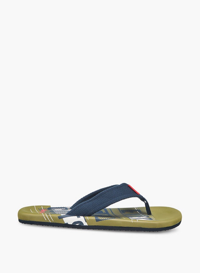 Lee Cooper Men Graphic Print Flip-Flops - Image 1
