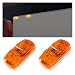 KITUREK 2PCS LED Trailer Side Marker Light 42 Double Bullseye Rectangular Led Marker Lights Clearance Light Front Side Rear Marker Indicator Universal Waterproof Light 12V for Truck RV 2Amber - Image 2