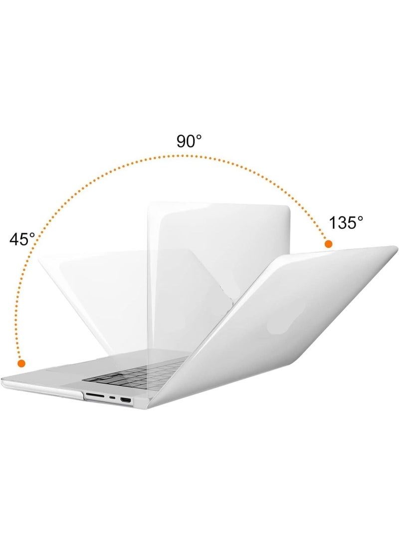 NANAO Compatible with MacBook Pro 16 inch Case 2024 2023 2022 2021 Release M4 M3 M2 M1 A3403 A3186 A2991 A2780 A2485 Pro Max Chip Touch ID, Protective Plastic Hard Shell Case Cover, Crystal Clear - Image 3