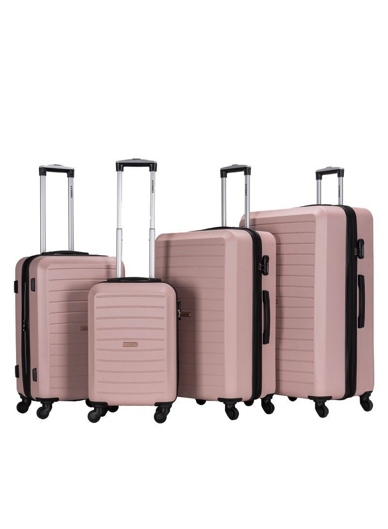 ستارجولد مجموعة حقائب سفر من 4 قطع (20/24/28/32 بوصة) - حقائب سفر صلبة من مادة ABS بسحاب قابل للتمدد، وعجلات دوارة 360 درجة، وقفل رقمي - حقيبة سفر خفيفة الوزن بعجلات - Image 1