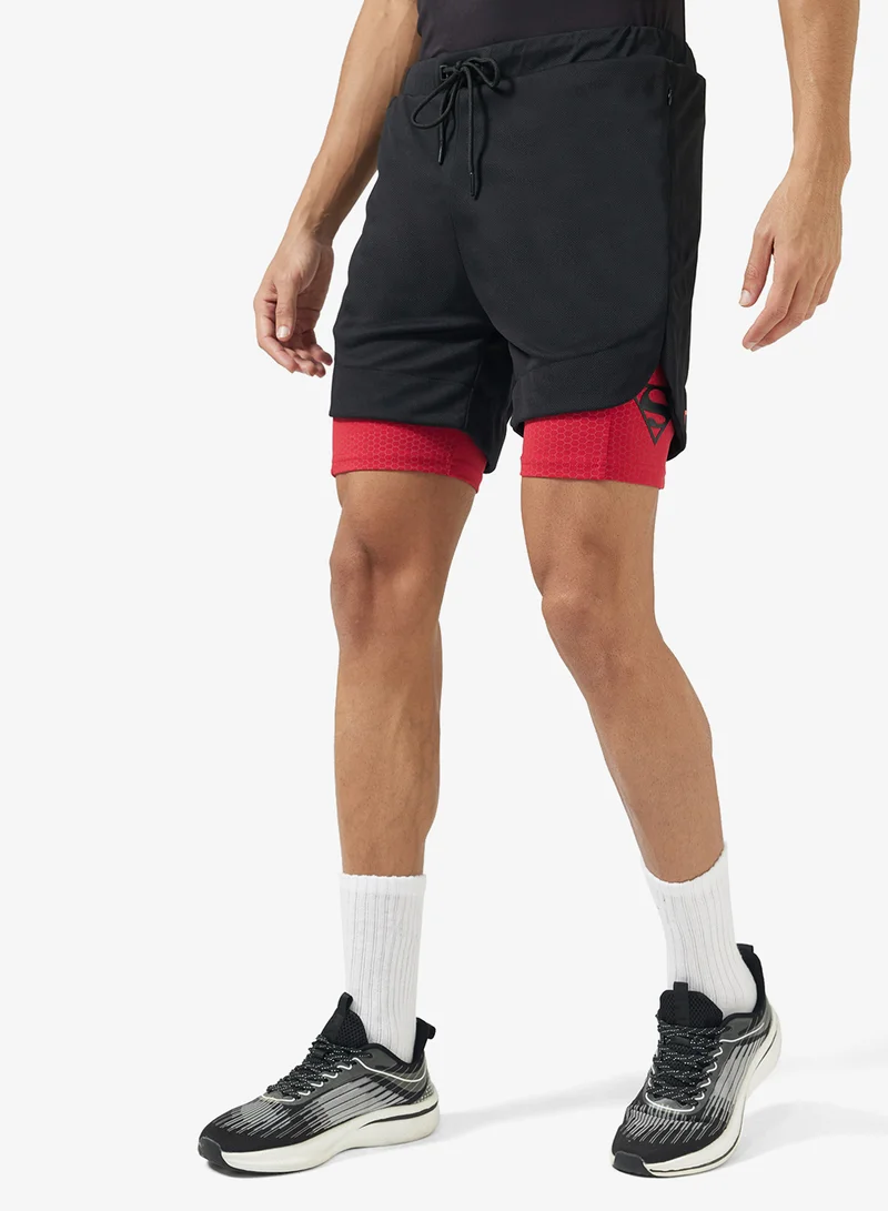 SQUATWOLF Superman 2 In 1 Shorts