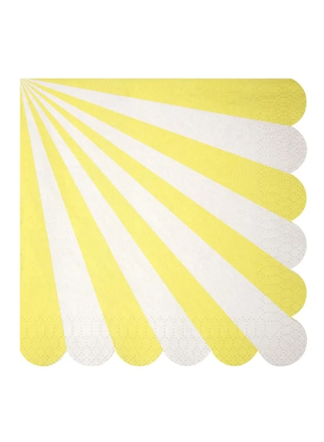 Meri Meri Toot Sweet Yellow Large Napkins