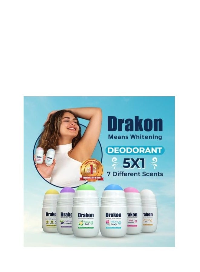 DRAKON Roll-On Deodorant 5in1 (1+1) Promopack Lollipop Candy Scent | 48h Protection For Sensitive Skin - Image 3