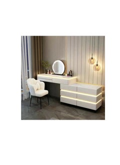 Elegant Modern Luminous Makeup Vanity Desk with LEDMirror and Stool - pzsku/Z57FD8D3977F34425FEC4Z/45/_/1728269053/2912b2e7-6b31-43ba-a91b-789e6e5470f3