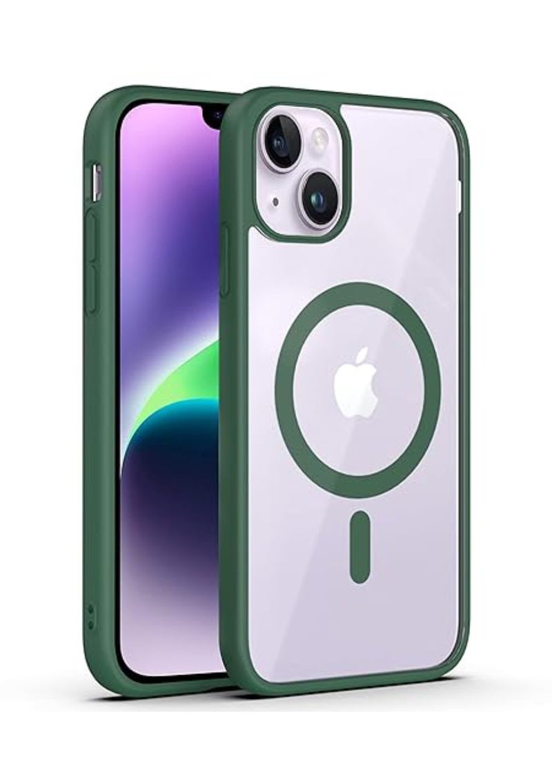 DIGI CORE - iPhone 15 Plus Case Mag-Safe Case 6.7 inch Anti-Yellowing Shockproof Protective Phone Magnetic Case For iPhone 15 Plus Magsafe Case Green - Image 1