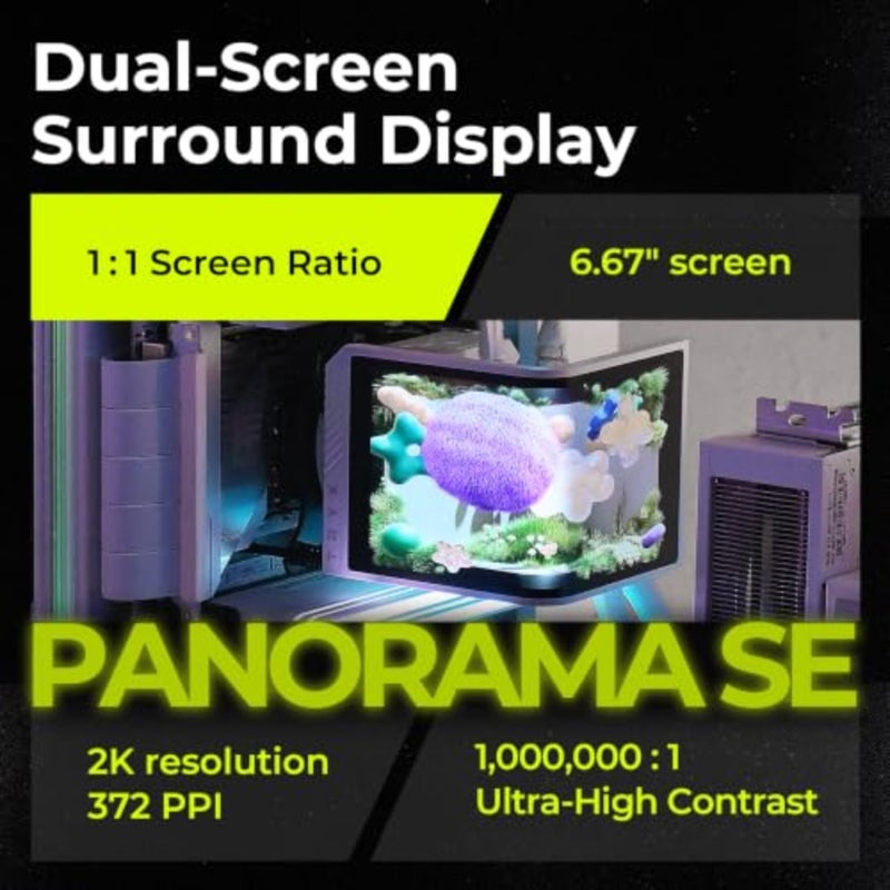TRYX PANORAMA SE 360 ARGB أبيض 360 مم AIO قابل للدوران 6.67 بوصة AMOLED شاشة منحنية تأثير بصري ثلاثي الأبعاد قابل للتخصيص AIO مبرد 360 مم أبيض Asetek Adela 280w TDP Intel LGA 1851/1700/1200/115X AMD AM5/AM4 - Image 3