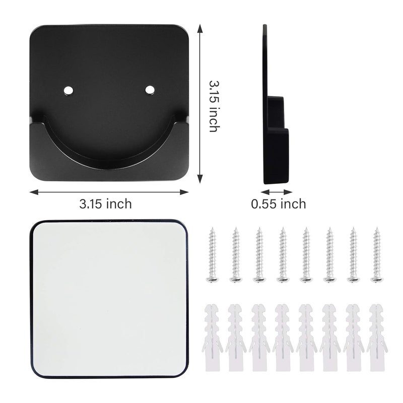 BHUCUTU 4 Pieces Shower Curtain Rod Mount Holder for Wall Adhesive Shower Rod Tension Retainer Universal Wall Sticker Fixing Frame for Shower Curtain Rod - Image 2