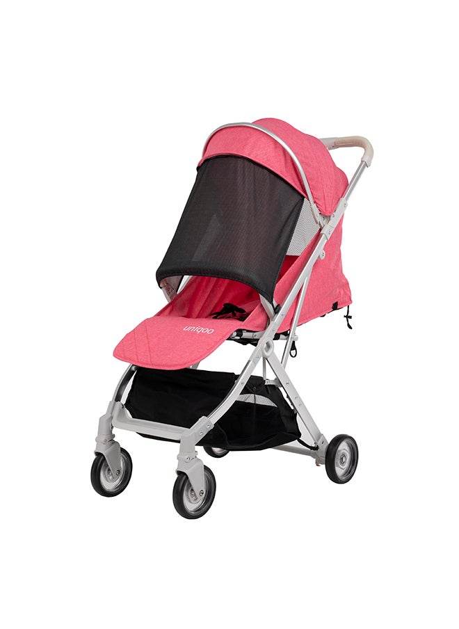 Uniqoo Uniqoo 4 Pink - Urban Stroller with Protective Shield  - Image 2