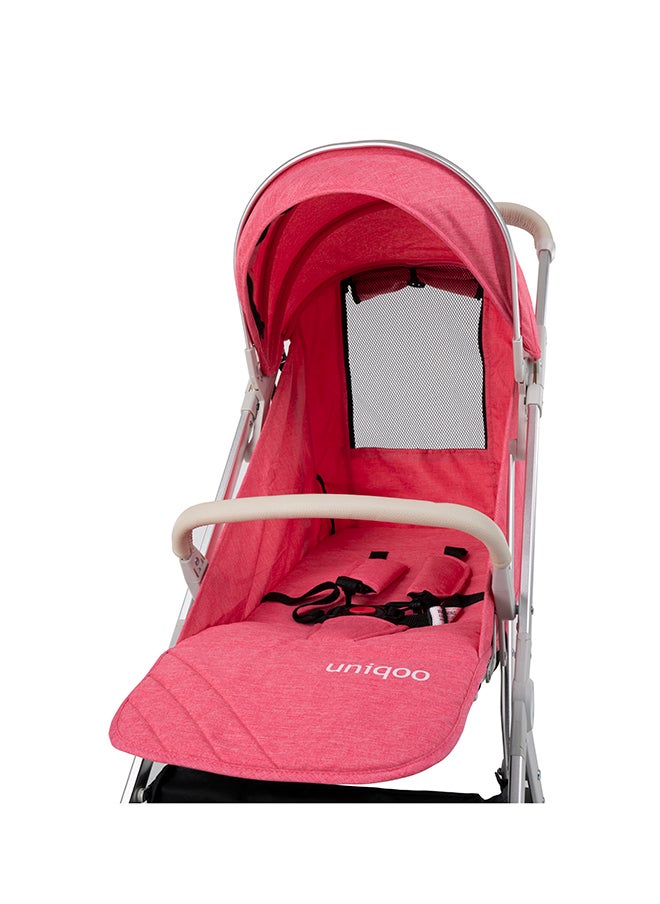 Uniqoo Uniqoo 4 Pink - Urban Stroller with Protective Shield  - Image 3