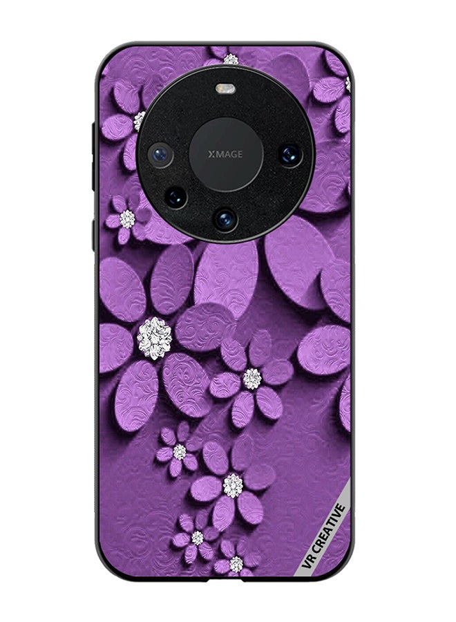 VR CREATIVE Protective Case Cover For Huawei Mate 60 Flower Design Multicolour - Image 1
