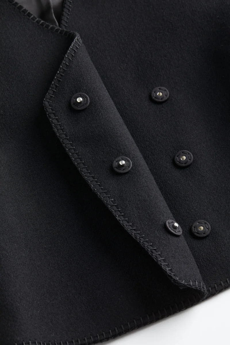 اتش اند ام جاكيت من مزيج الصوف