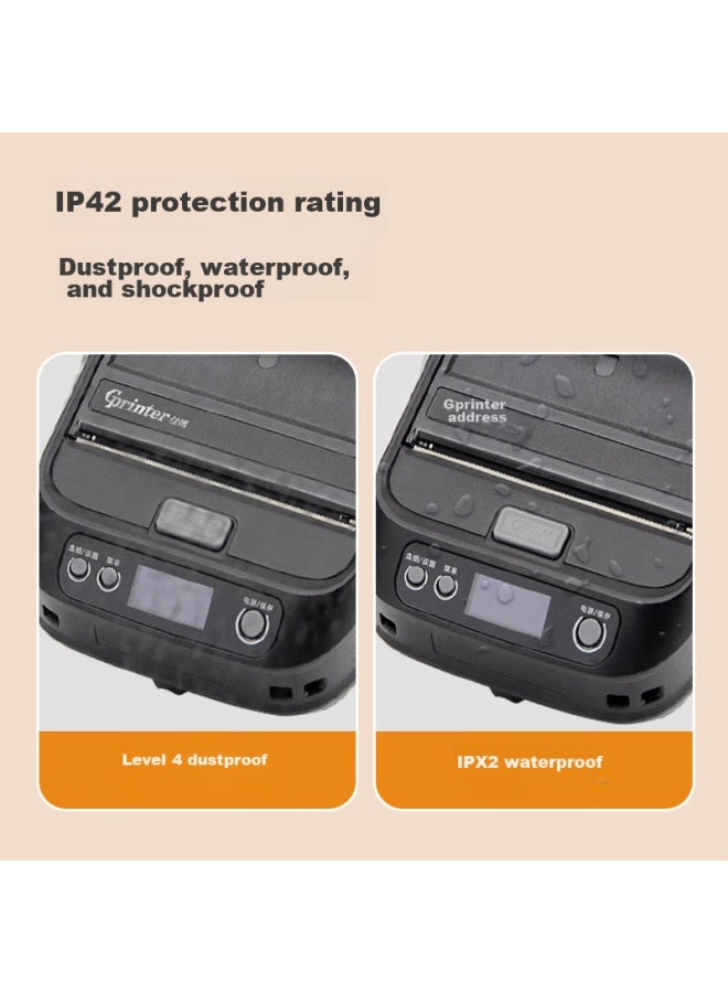 Gprinter Gp-m324 Handheld Portable Blue Printer, Adhesive Label Printing For Clothing, Supermarket, Retail, Warehouse, And Logistics - Image 1