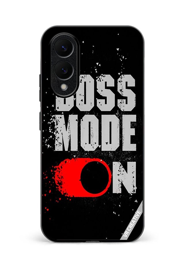 Protective Case Cover For Samsung Galaxy S25 Edge Boss Mode On Design Multicolour