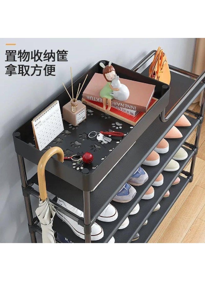 Generic Modern Multi-Purpose Shoe Rack with 4 Spacious Tiers and Top Storage Shelf – Ideal for Entryways and Bedrooms – Stylish Design, Sturdy Construction, and Easy Assembly  - Image 3