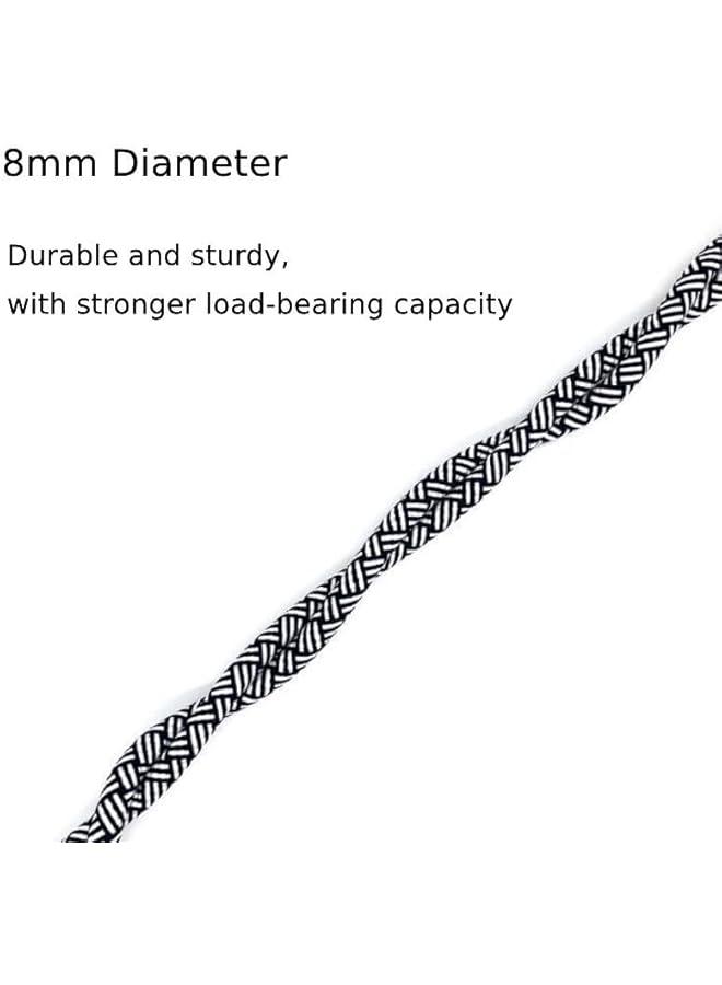 Green Tiger Adjustable Phone Lanyard Universal Mobile Phone Strap with Tether Tab Crossbody Cell Phone Strap for Neck with Additional Hook for Airpods Cover, Keychain, Wallet, Black/White, 75-150cm - Image 2