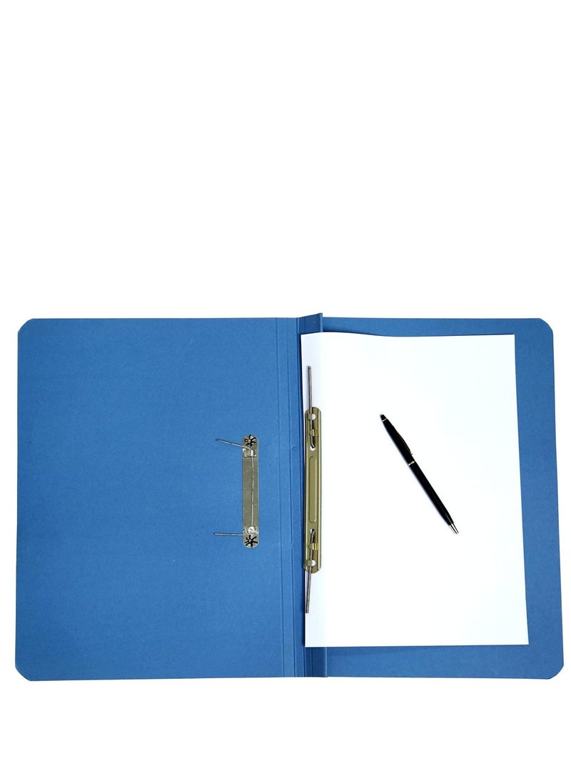 Terabyte 10-Pieces Spring File Full scap size Blue - Image 1