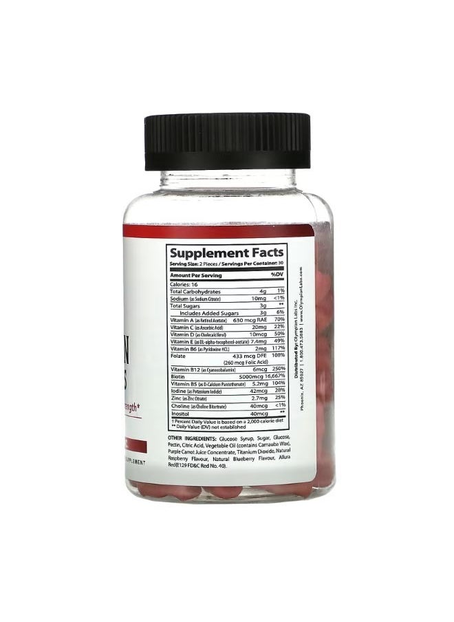 Olympian Labs Hair Vitamin Gummies 60 Gummies  - Image 2