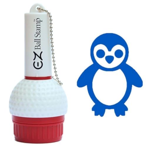 ProMarking EZBallStamp Golf Ball Stamp - Blue Penguin - Image 1