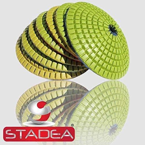 STADEA 4 convex diamond polishing pads granite  Wet Concrete Glass Stone Marble Set By STADEA  - Image 2