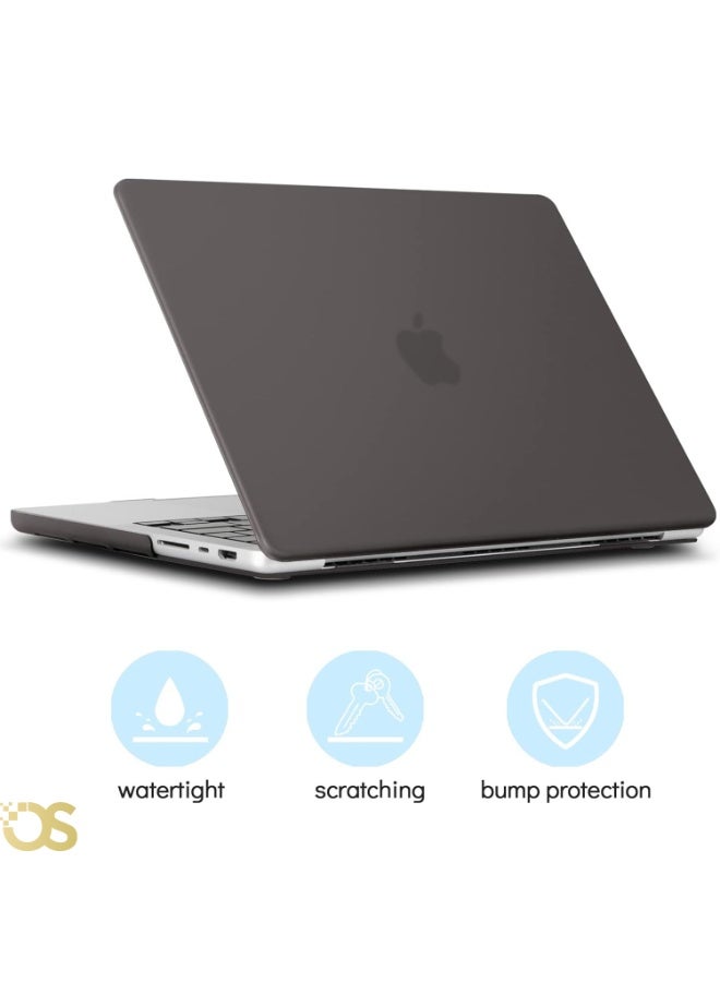 OS Hard Shell Protective Case for MacBook Air 13.6-inch — Transparent Gray (Crystal Gray) — Compatible with A2681, A3113 & A3240 Models - Image 1