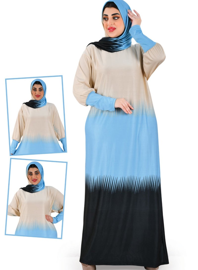 ARTLOOK Comfortable Long Sleeve Maxi Praying Dress  - Image 3