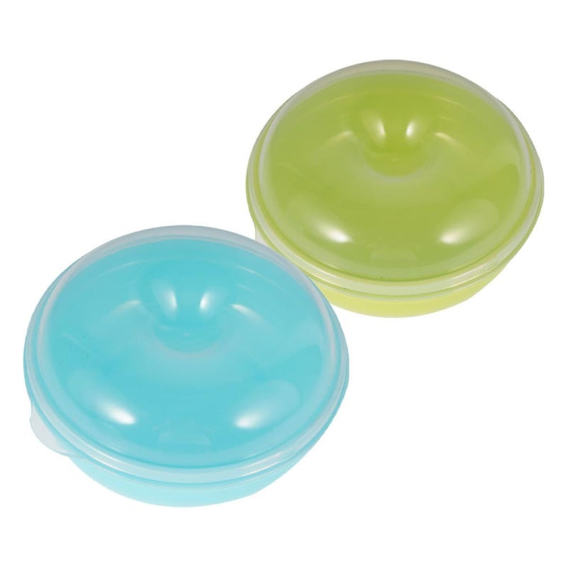 Airtight Doughnut Storage Containers 2 Pack Microwaveable Bread Keeper - Image 2