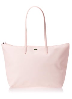 LACOSTE Lacoste bag Women's L12.12 Concept Fashion Versatile Large Capacity Large Size Zipper Handheld Shoulder Bag Tote Bag Large Pink 45cm * 30cm * 12cm  - Image 1