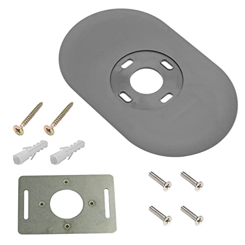 folosem Thermostat Wall Plate Compatible with Google Nest Thermostat 2020 Trim Kit Accessory Fingerprint Resistant Decoration Bracket Mount (Grey) - Image 4