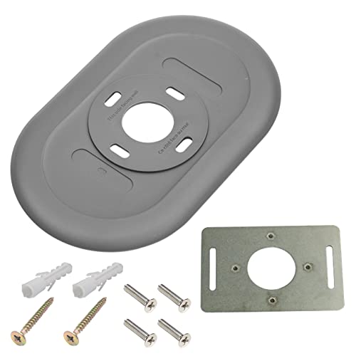 folosem Thermostat Wall Plate Compatible with Google Nest Thermostat 2020 Trim Kit Accessory Fingerprint Resistant Decoration Bracket Mount (Grey) - Image 2