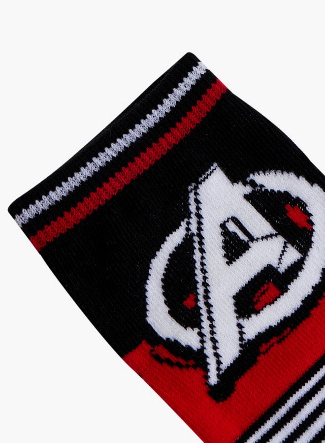 MARVEL Printed Non Terry Ankle Length Socks - Set of 3 - Image 4