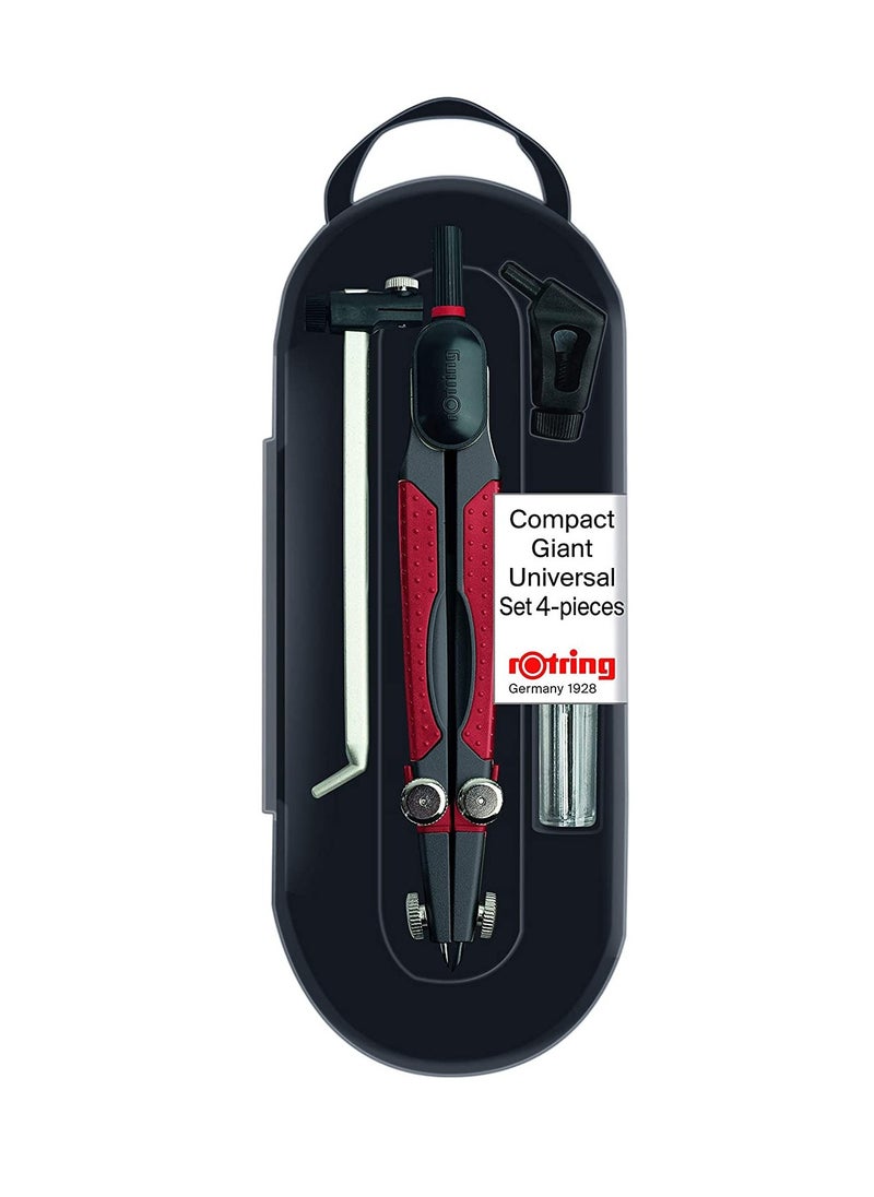 Rotring Rotring Compact Rapid Adjustment Compass Universal Set - 4 Piece - No: S0676560  - Image 1