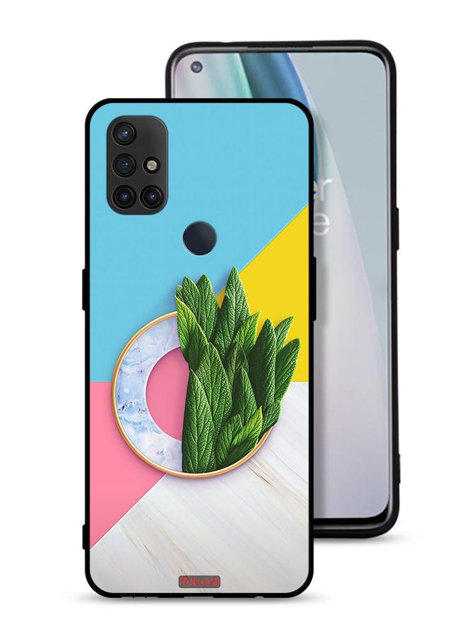Tolwak OnePlus Nord N10 5G Protective Case Cover Leaves Abstract Pattern - Image 1