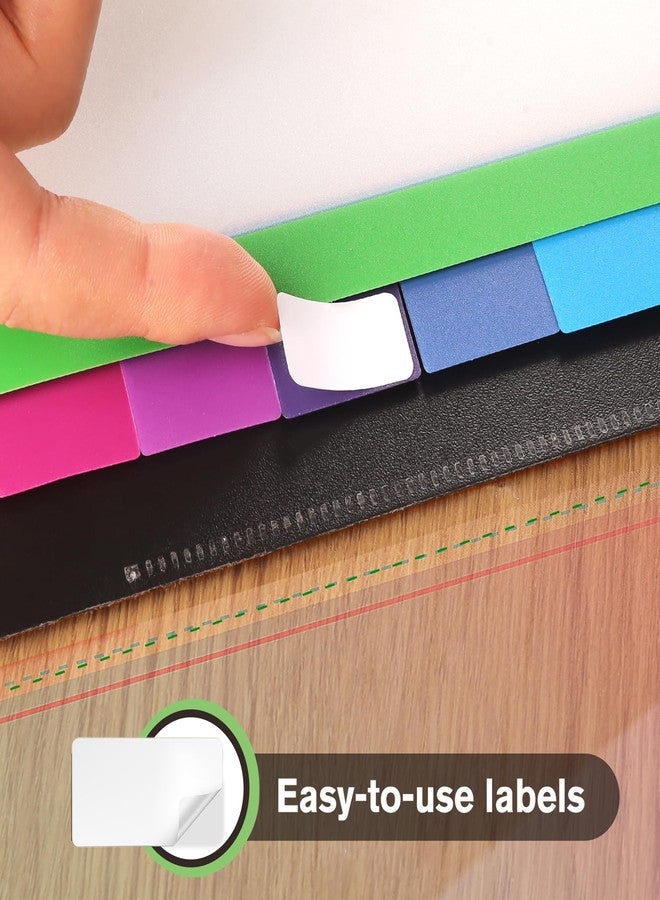 HABGP 3 Ring Binder Dividers, 12-Tab Plastic Clear Binder Dividers, Multicolor Monthly Dividers, Letter Size File Organizer 3 Hole Punch, 1 Set 12 Pcs Write On Tabs for Notebook - Image 5
