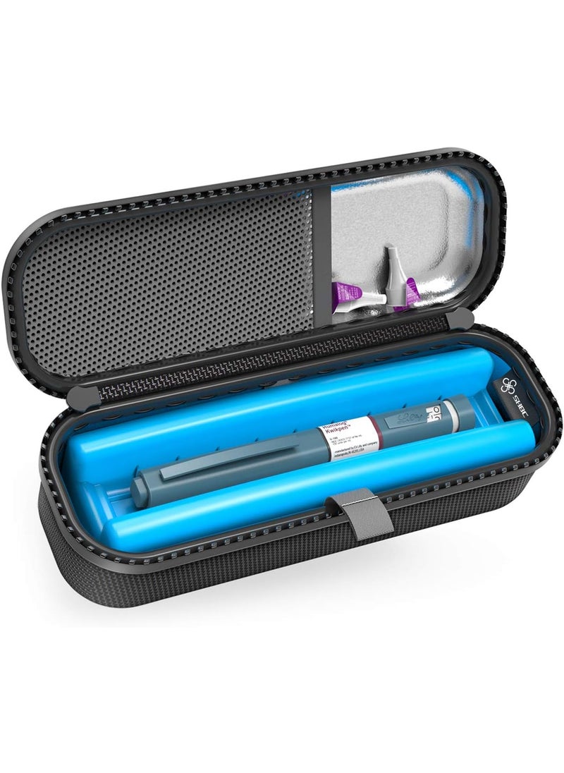SHBC Upgraded Cold Effect PCM Insulin Pen Carrying Case Portable Medical Cooler Bag for Diabetes Convenient to Changing Needles with Each Injection