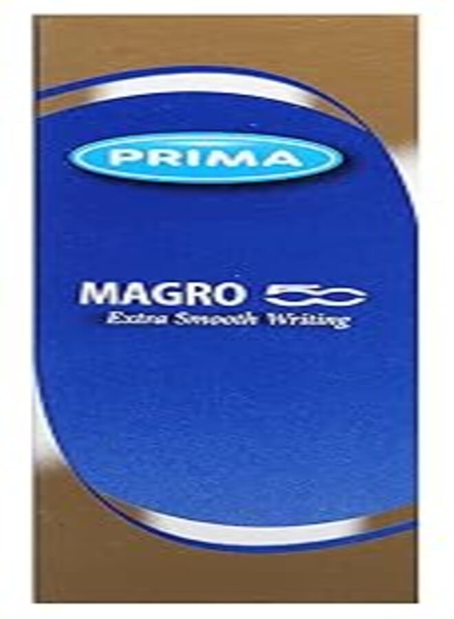 Prima Magro 50 Ballpoint Pen Fine - Pack of 10 Pieces - Blue