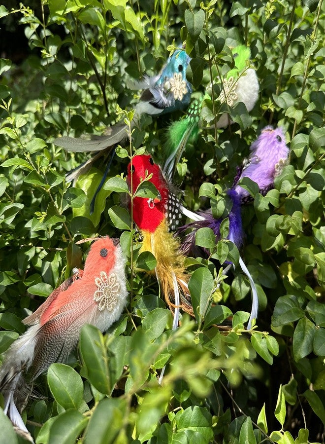 CATENEED Cat Feather Toys Refill, 5 Pieces Cat Wand Attachments Feathers Bird Toy for Indoor Cats - Image 5