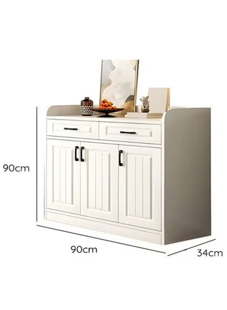 keke Modern Wooden Storage Kitchen Cabinet with Shelves for Living Room & Kitchen 90cm - Image 4