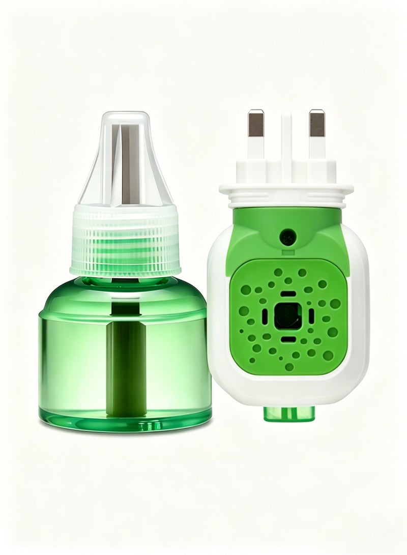 Rapid Liquid Mosquito Killer With Device for Home and Bathroom,1 Warmer + 1 Refills 45ml （ British standard plug） - Image 1